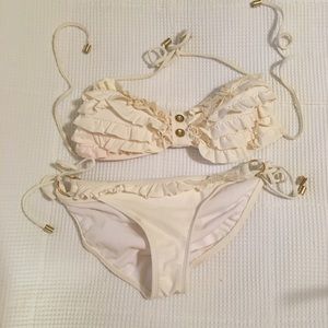 Xhileration string bikini bathing suit top